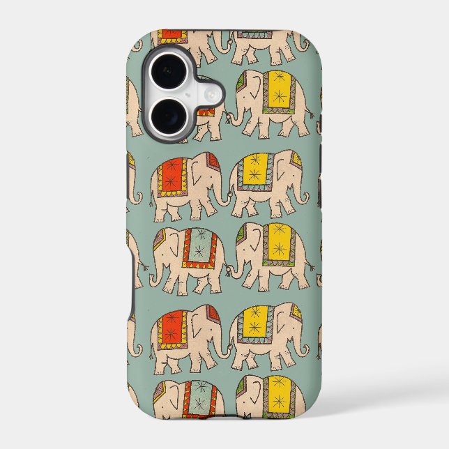 Good luck circus elephants cute elephant pattern (Back)