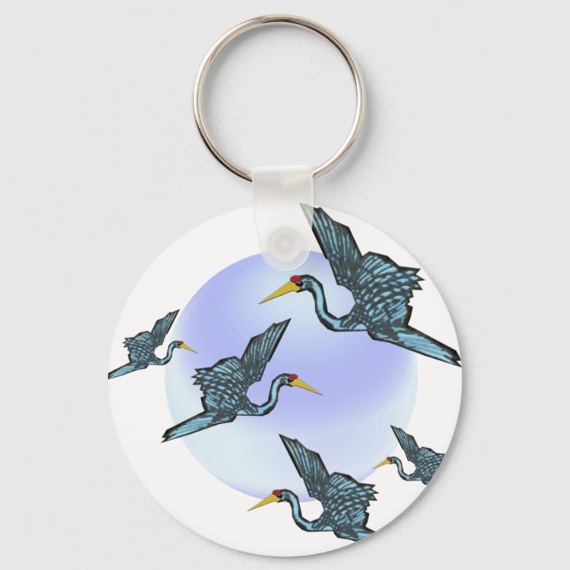 Good luck crane key ring (Front)