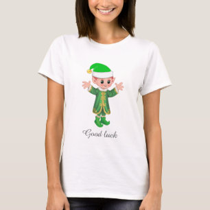 Good Luck Elf & Script T-Shirt