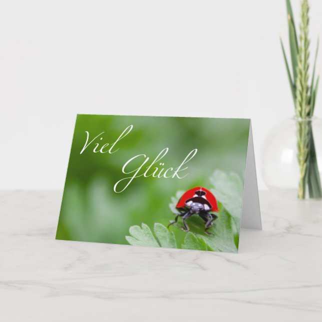 Good luck - especially in Corona times! Card (Front)