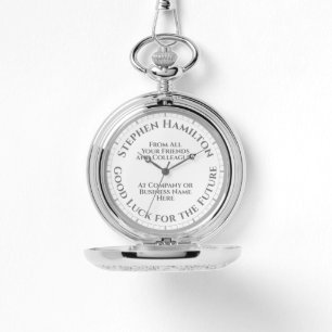 Good Luck for the Future Leaving Gift Pocket Watch