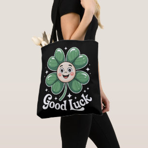 Good Luck Four Leaf Clover Tote Bag