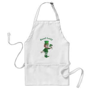 Good luck from the leprechaun standard apron