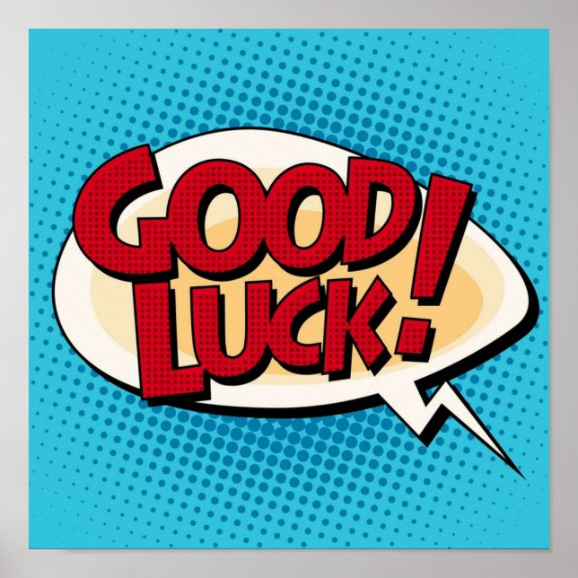 Good luck graphic poster (Front)
