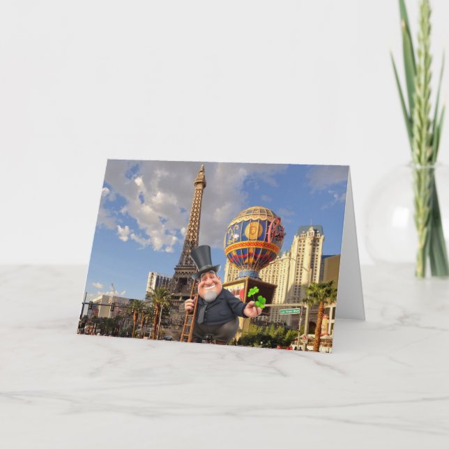 Good Luck in Vegas. Card (Front)