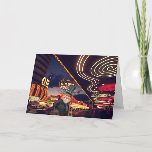 Good Luck in Vegas. Card (Front)