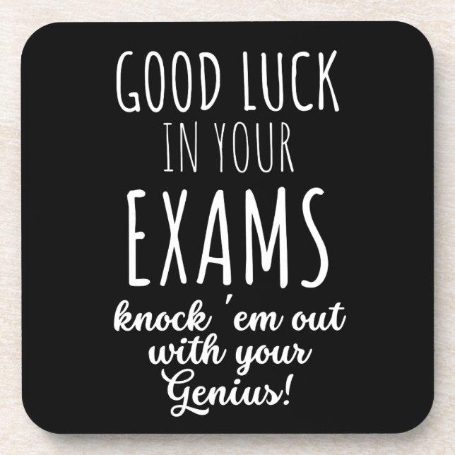 good Luck in your exams Coaster (Front)
