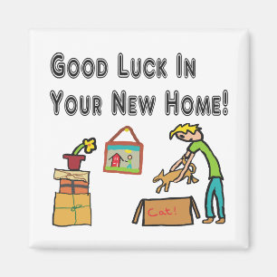 Good Luck In Your New Home Magnet