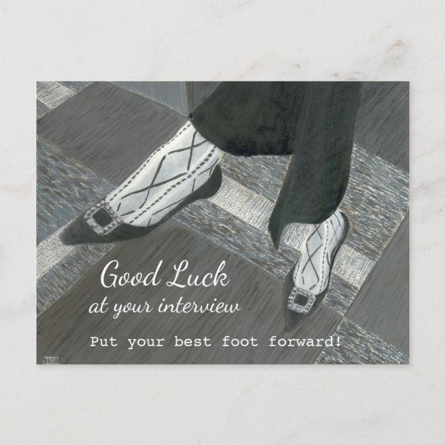 Good Luck Job Interview postcard (Front)