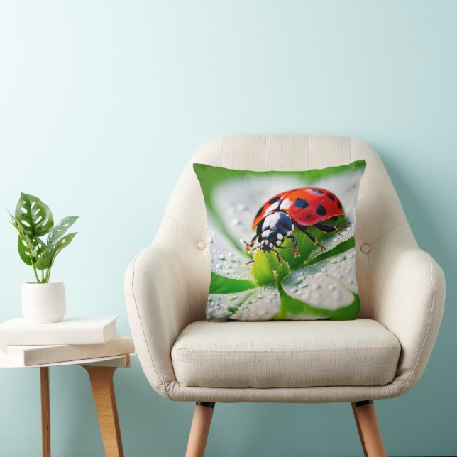 Good Luck Ladybug  Cushion (Chair)