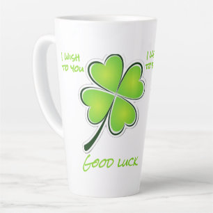 Good luck latte mug