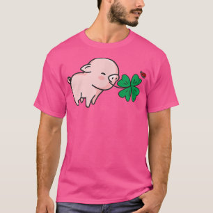 Good Luck - Lucky Charm Piglet Pig Ladybird Four-L T-Shirt