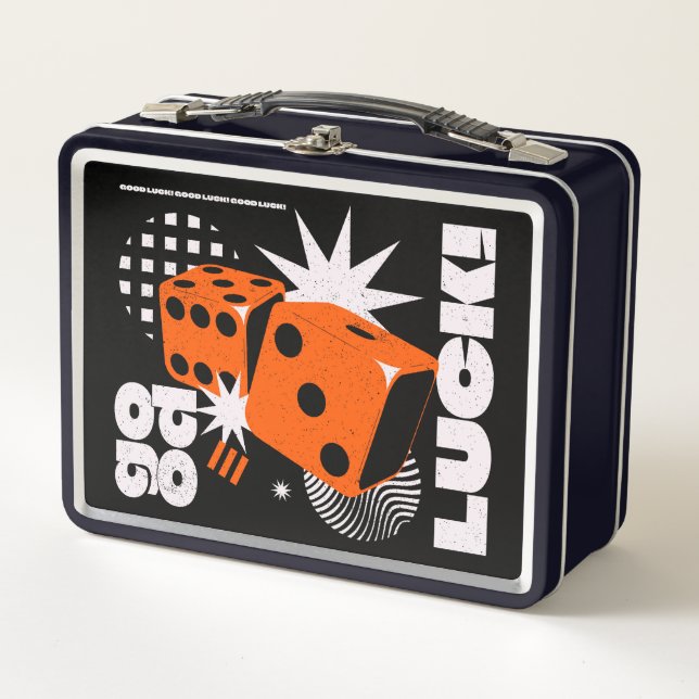 Good luck  metal lunch box (Front)