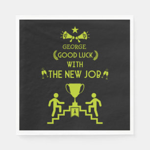 Good Luck New Job Napkin