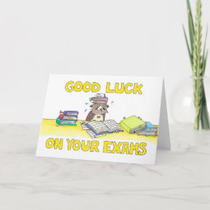 Good Luck on your Exams Greeting  Card