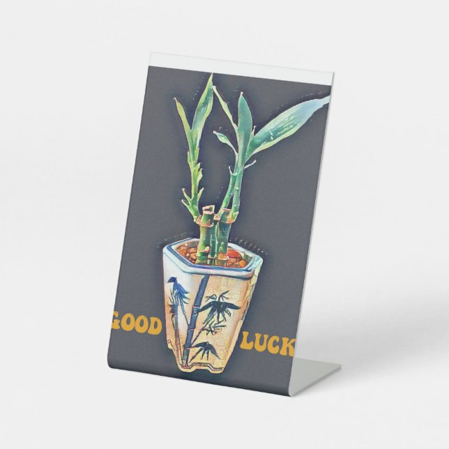 Good Luck Pedestal Sign (Front)