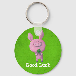Good Luck Pig Key Ring