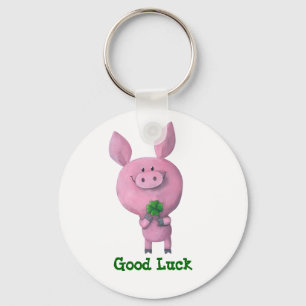 Good Luck Pig Key Ring