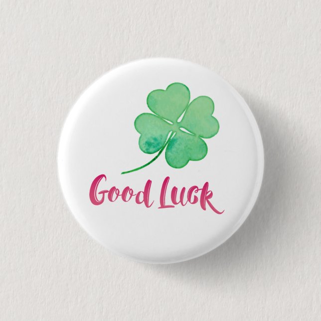 Good Luck Pin Button (Front)