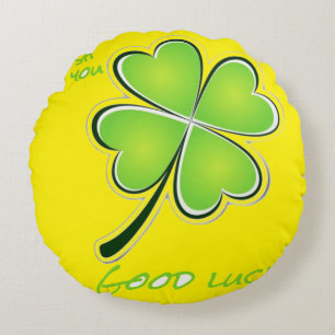 good luck round cushion