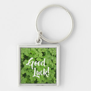 Good Luck shamrock st.Patricks clover keychain