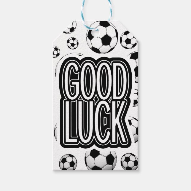 Good Luck - Soccer Gift Tags (Front)