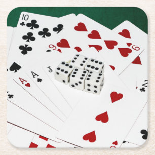 Good Luck To You Square Paper Coaster