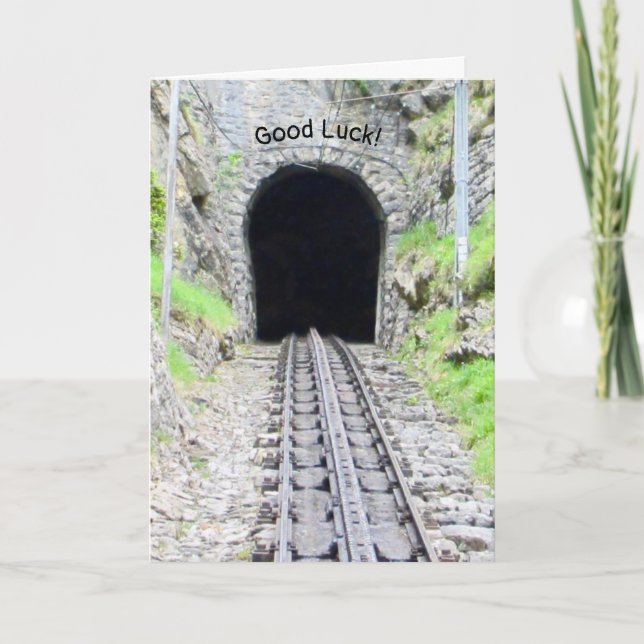 Good Luck Train Tunnel card (Front)