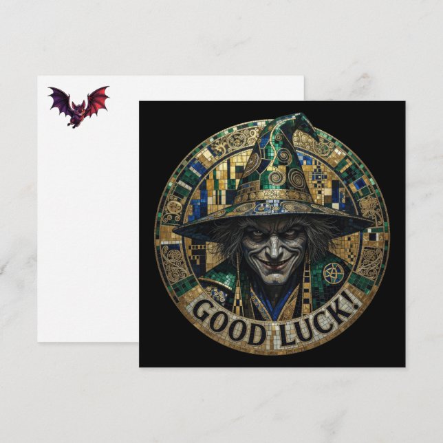 Good Luck Warlock Wish Card (Front/Back)