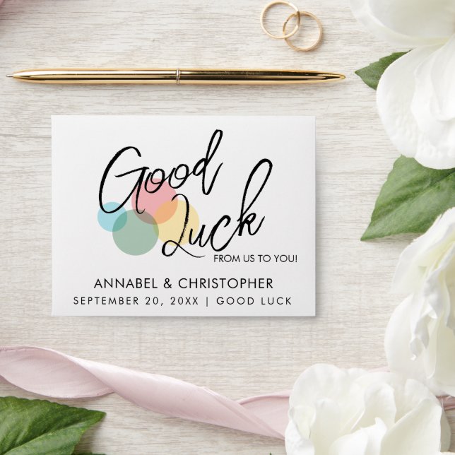 good luck wedding lotto ticket scratch card favor  envelope (Wedding)
