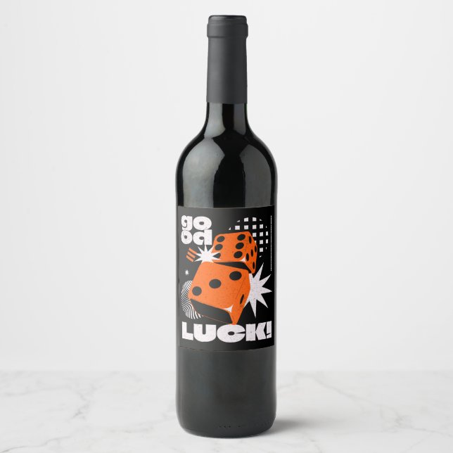 Good luck  wine label (Front)