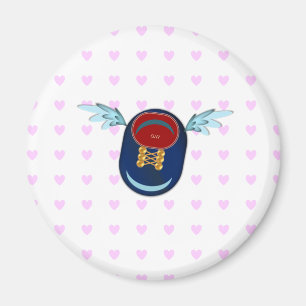 Good luck winged shoe magnet