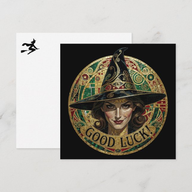 Good Luck Witch Wish Card (Front/Back)