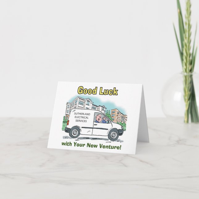 Good Luck with New Business Venture Card (Front)