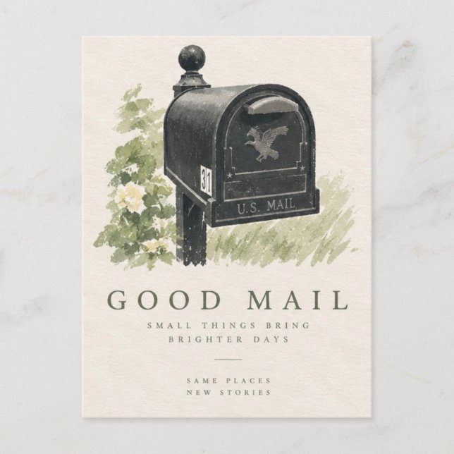 Good Mail Snail Mail Postcard (Front)