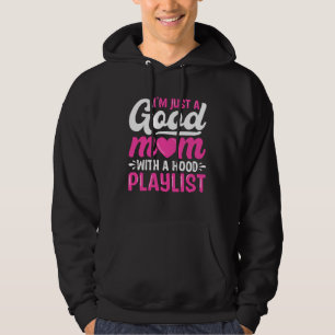Good Mom  Mother s Day Retro Mama Mommy Grandma Hoodie