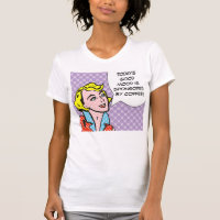 Good Mood Sponsored by Coffee Comic Book T-Shirt