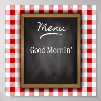 Good Mornin' Kitchen Art Poster