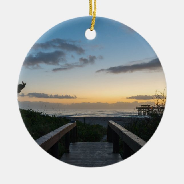 Good Morning 2017 Ceramic Tree Decoration (Front)