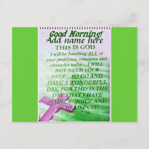 Good Morning,Add their name_ Postcard