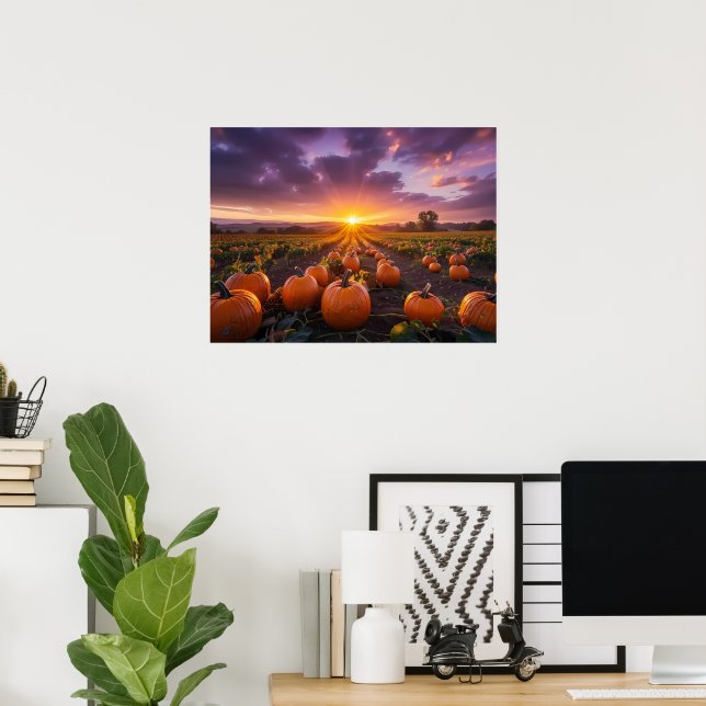 Good morning autumn field poster (Home Office)