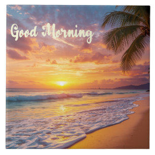 Good Morning Beach Life 02 Tile