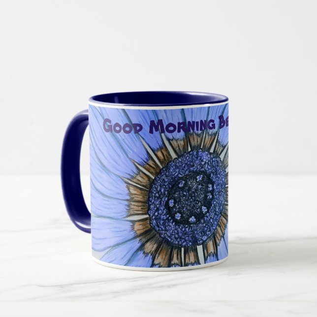 Good Morning Beautiful!! Flower Coffee Mug (Front Left)