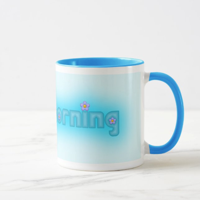 Good Morning Blue Mug (Right)