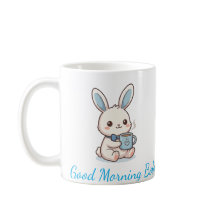 Good Morning Bobo Bunny Coffee Mug - Cute Kawaii