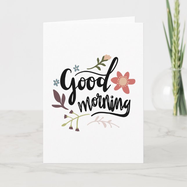 Good morning card (Front)
