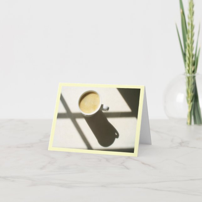 Good Morning Coffee Glow Thank You Card (Front)