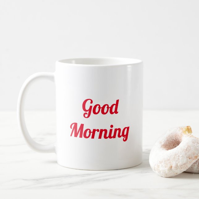 Good Morning Coffee Mug (With Donut)