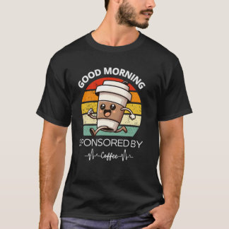 Good Morning Coffee Vintage Retro Sunrise Coffee  T-Shirt