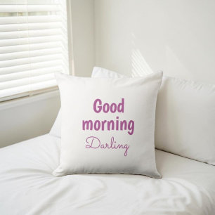 Good Morning Darling Personalised Accent Pillow